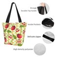 thumbnail image 6 of Gaeub Cherries and Ladybirds Printed Tote Bag Grocery Bag Reusable Shoulder Bag with Zip for School Kitchen Park DIY, 6 of 9