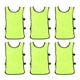 thumbnail image 1 of EeaseMX 6 chalecos de fútbol verde fluorescente para niños, transpirables, para entrenamiento de fútbol., 1 of 7