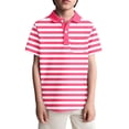 thumbnail image 5 of Byoo Big Boys Striped Polo Shirt Classic Back To School Short Sleeve Polos Classroom Daily Top, 5 of 5