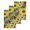 Yellow, variant on Spring Flowers Kitchen Dish Towels for Drying Dishes Set of 3, Farmhouse Botanical Brown Yellow Daisy Waffle Weave Microfiber Hand Tea Bathroom Towels Quick Dry & Absorbent Towel 15.7x23.6