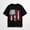 Black-1, variant on Womens American Flag Shirt USA Patriotic Crew-Neck T-Shirt 4th of July Short Sleeve Tee