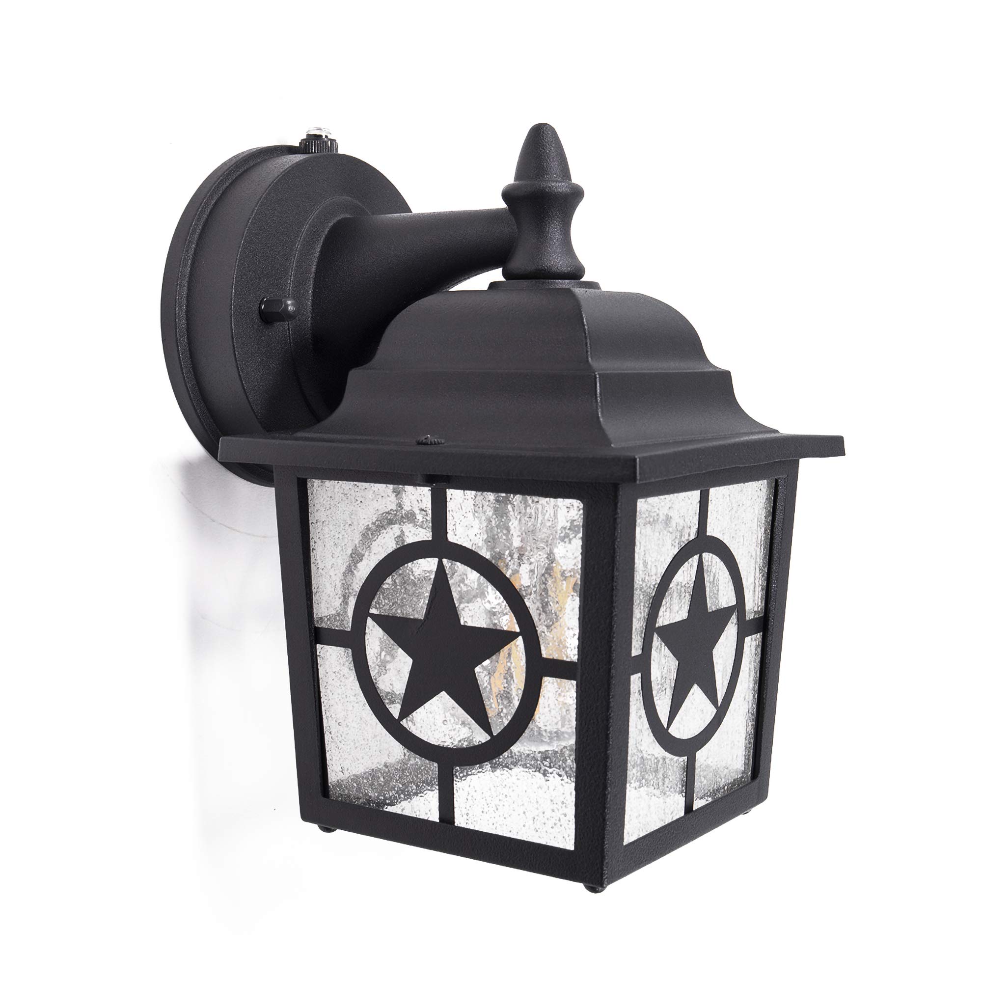 CORAMDEO Country Star Outdoor Dusk to Dawn Farmhouse Porch Light for Porch, Patio, E26 Standard