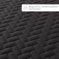 thumbnail image 6 of Lightweight Wrinkle Resistant Quilt Sets in Gray Herringbone for King Size Bedding by Comfort Canopy, 6 of 10