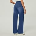 thumbnail image 4 of BILIKEYU Women's Solid Color Loose Casual Jeans, Women Jeans, Womens Pants, Straight Leg Jeans for Women, 4 of 5