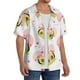 thumbnail image 2 of Balery Avocado Lovers Camisa Casual de Manga Corta con Botones para Hombre, Texturizada, Estilo Cubano, para Playa, Verano-Small, 2 of 5