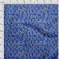thumbnail image 4 of oneOone Tissu Jersey Coton Bleu Matériel de Robe de Mer Tissu Imprimé Tissu au Mètre 58 Pouces de Large, 4 of 4