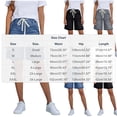 thumbnail image 3 of SZJXBUY Plus Size Jeans Shorts for Curvy Women Summer 2026 Elastic Waist Drawstring Shorts High Waisted Lounge Pants Black,L, 3 of 9