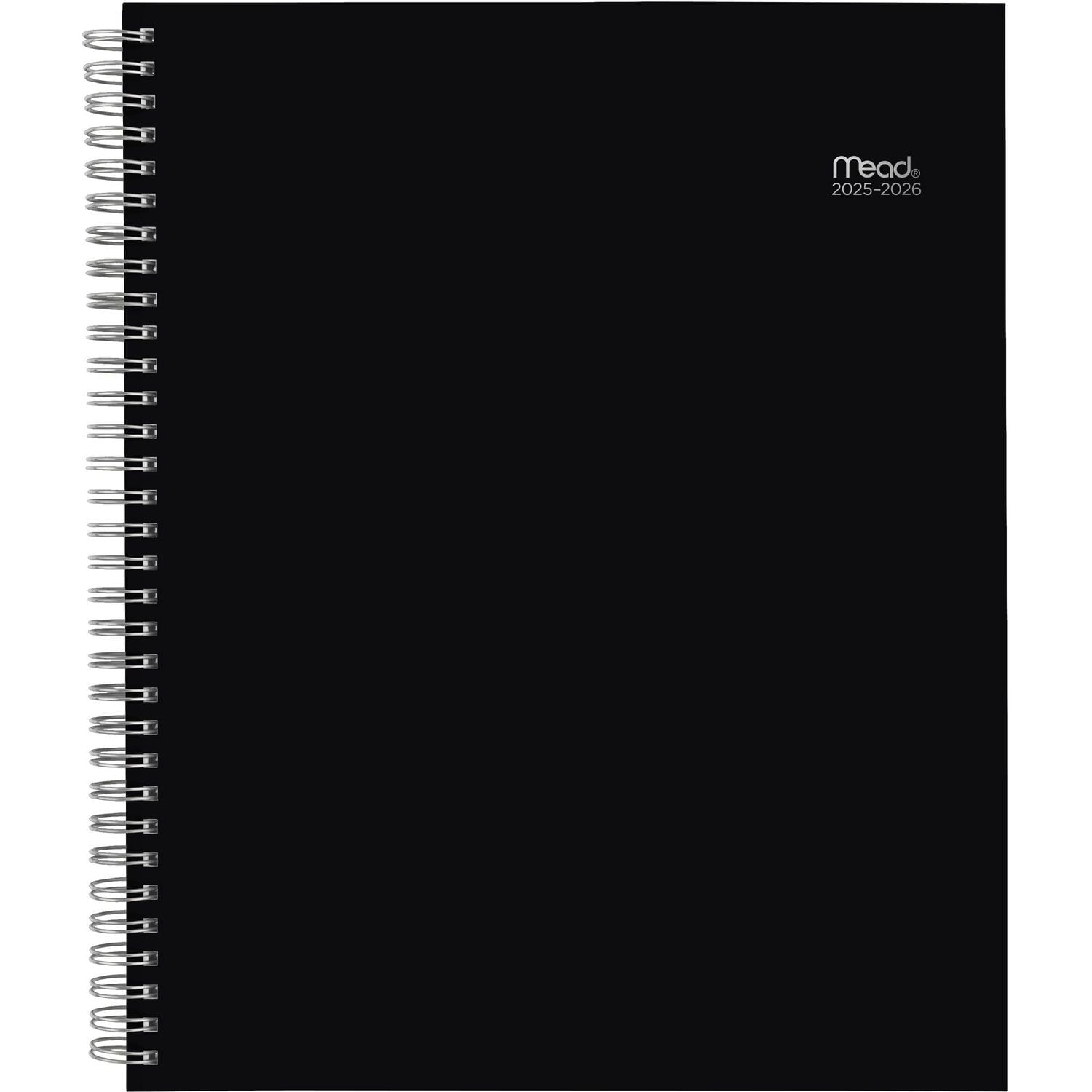 2025-2026 Mead® Basic Black Large Weekly Academic Year Planner