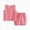 E105-Pink, variant on Boys Summer 2-Piece Set 6-12 Months 12-24 Months 2t 3t 4t 5t 6t 7t Children Cool Print Short Sleeve T-Shirt And Elastic Waist Shorts,Boys 2 Piece Summer Set(Brown,1-2 Years)