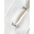 thumbnail image 4 of Conjunto de dos piezas para mujer, cárdigan de punto con cuello en V, falda ajustada lisa, suéter con gancho frontal para mujer, traje elegante para dama de oficina, otoño, 4 of 5