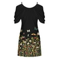 thumbnail image 4 of ICHUANYI Clearance Women Casual Loose Summer Floral Printed Tank Dress Beach Sundress Off Shoulder Dresses(Green, XL) ICHUANYI WER2023081007247, 4 of 5