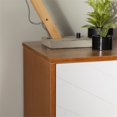 thumbnail image 3 of Kenswick 30" Chevron Armoire d'Accent 2 Portes en Blanc/caramel, 3 of 12