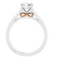 thumbnail image 3 of Pompeii 1ct Round Diamond Solitaire 14k Rose & White Gold Engagement Ring Lab Grown, 3 of 6