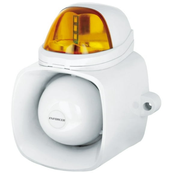 Seco-Larm SH-816S-SMQ/A Enforcer 4-in-1 Multi-Purpose Siren/Strobe, Amber