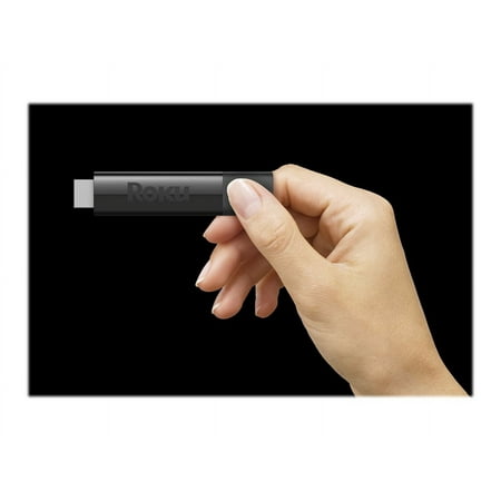 Roku - Streaming Stick+ 4K Headphone Edition with Voice Remote with TV Power and Volume Streaming Media Player - Black