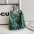 thumbnail image 2 of Gentlewoman® Aesthetic Canvas Tote Bag Crossbody Bags with Inner Pocket for Women, Large Capacity Shoulder Bag for Travel Work Sport，Green, 2 of 8