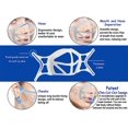 thumbnail image 3 of Soporte de máscara facial de silicona 3D mejorado con ganchos para las orejas, forma de tortuga de copa transpirable, inserto fresco para más espacio para respirar, marco de soporte interno, espaciador transpirable para mantener la tela apagada, protector de lápiz labial (negro, 5 piezas), 3 of 6