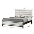 thumbnail image 5 of Contemporary 3pc King Size Bedroom Set Bed Chest Nightstand White Finish Wooden Furniture, 5 of 5