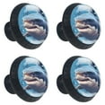 thumbnail image 2 of 4 Pcs Shark Knobs for Kitchen Cabinet Cupboard Dresser Bookcase Drawer Pulls Handles Round Home Decor, 2 of 8