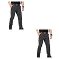 thumbnail image 4 of Sonducket Pantalones Cargo de verano para hombre, impermeables, de secado rápido, ligeros, de fondo largo, monos resistentes al desgaste, Negro SG 2Conjunto, 4 of 6