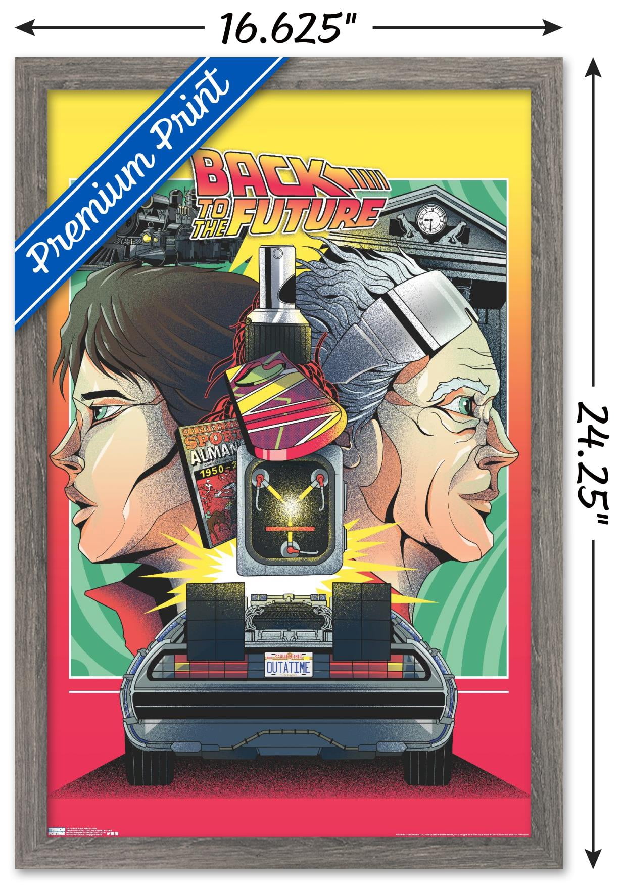 Back to the Future - Icons Wall Poster, 14.725" x 22.375" Framed
