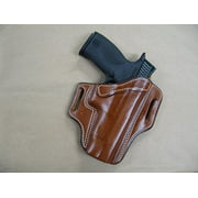 Azula Leather 2 Slot Molded Pancake Belt Holster for S&W Smith & Wesson M&P Pistol TAN RH