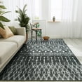 thumbnail image 5 of Ultrug Vintage Rugs Boho Geometric Moroccan Area Rug Soft Carpet for Bedroom Living Room Home Decor,4'x6',Black, 5 of 7