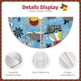 thumbnail image 4 of KLL Pirate Marine Animals Christmas Tree Skirt 36" ,Party Decorations Farmhouse for Christmas Decorations Holiday Party, 4 of 6