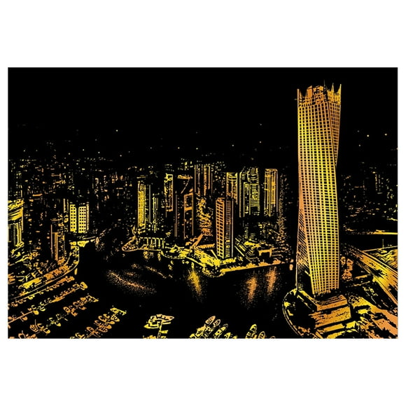 Lightning Deals Of Today Prime SHISHIan Creative Scratch Art Painting Paper With Wooden Drawing Stick Kid Adult Diy ，Christmas Decorations