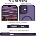thumbnail image 3 of shiyou-Phone Case for iPhone 16 Plus Case Compatible with MagSafe, Case for iPhone 16 Plus Magnetic Slim Thin Translucent Matte Back Shockproof Anti-Yellow Protective Cover Case Dark Purple, 3 of 4