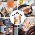 thumbnail image 3 of Burnt Orange Grey Kitchen Towels Set of 2, Water Absorbent Dish Towel, Abstract Geometric Oil Painting Modern Decorative Hand Towels - Quick Drying Cloth for Cooking Baking, 18x28 Inch, 3 of 8