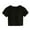 Black, variant on Women's Crop Tops Built-In Bra Summer Trendy Crew Neck Short Sleeve Shirts Cool Comfortable Solid Blouses (XL, White)