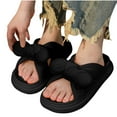 thumbnail image 4 of Comfy Slippers Thick Sole Cute Bow Soft Cushion Platform Non-Slip Quick Drying Open Toe Home House Bathroom Bedroom Slides Lightweight Sandals Indoor and Outdoor Shoes for Women and Girls, 4 of 4