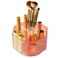 thumbnail image 1 of OUSITAID 360 Rotating Acrylic Makeup Brush Holder Cosmetic Display Case (Blue), 1 of 7