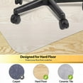 thumbnail image 5 of Chair Mat for Hard Floors, 48'' x 36'', PVC Waterproof & Scratch-Resistant Protector for Home Office, Clear Transparent, Non-Slip Surface, 5 of 9