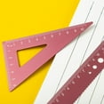 thumbnail image 6 of Cheers US 4Pcs/Set Triangular Architect Scale Ruler Set, Scale Ruler Kits Triangular Ruler,Protractor,Straight Ruler Red Architect Scale Ruler for Student,Engineer, 6 of 7