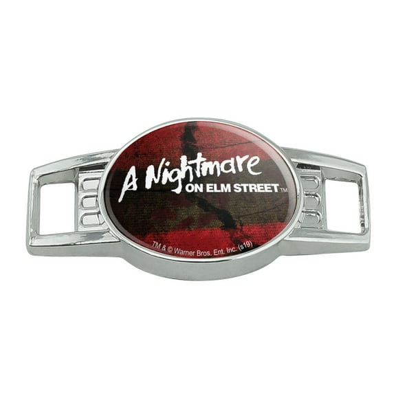 A Nightmare on Elm Street Logo Shoe Shoelace Shoe Lace Tag Runner Gym Charm Decoration