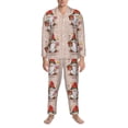 thumbnail image 3 of Sikiie Christmas Gnome star Mens Pajama Set, Soft Warm Long Sleeve Sleepwear, Cozy Button-Down Pjs for Men-XX-Large, 3 of 7