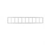Shed Windows and More Transom Window 10" X 60" White Aluminum Flush Mount Window