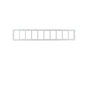 Shed Windows and More Transom Window 10" X 60" White Aluminum Flush Mount Window