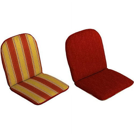Ainsworth Stripe Red Reversible Chair Cushion