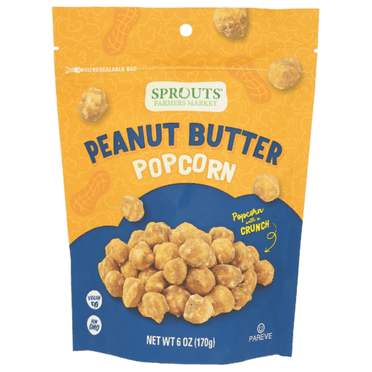 SPTs Peanut Butter Popcorn 6 oz - Pack of 5