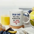 thumbnail image 6 of Qiushi Dad Gifts from Daughter Ceramic Coffee Mugs for Fathers Day Birthday Ideas White, 6 of 7
