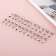 thumbnail image 3 of 12 Pairs Ear Piercing Stud Earrings,Surgical Stainless Steel Multicolor Cubic Zirconia Birthstone Stud Earrings for Piercing Guns 2mm 3mm 4mm, 3 of 7
