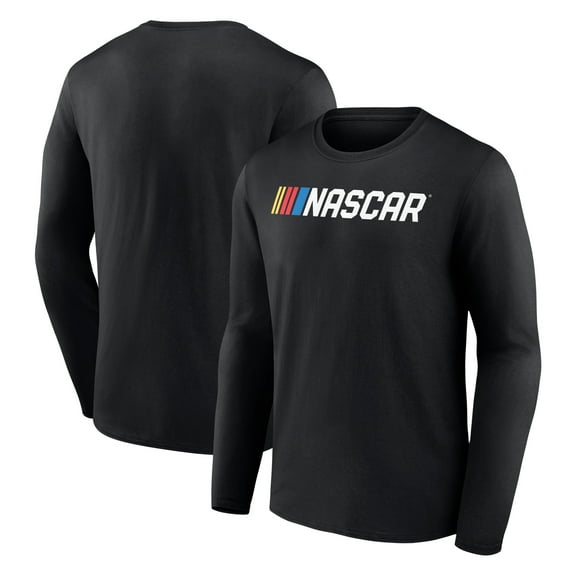 Men's Black NASCAR Logo Long Sleeve T-Shirt