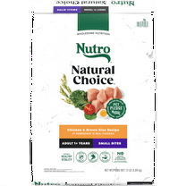 Nutro Natural Choice Small Bites Adult Dry Dog Food, Chicken And Brown Rice, 13 Lbs.