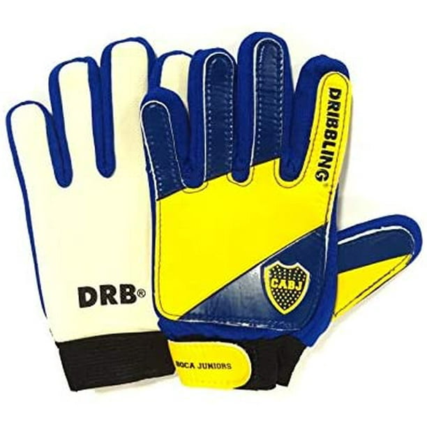 DRB DRIBBLING Soccer Goalkeeper Gloves Boca Juniors Soccer Gloves with Double Wrist Protection