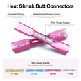 thumbnail image 3 of Jinzaaly Heat Shrink Butt Connectors, Insulated Waterproof Electrical Marine Automotive Tinned Copper Wire Crimp Terminals, Butt Splice for Boat Truck Stereo Joint (22-16AWG-120PCS), 3 of 7