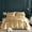Gold, variant on DBOZE 3 Pieces Satin Duvet Cover With Zipper Closure Bedding Sets 1800 Series Luxury Rich Silk Silky Super Soft Solid Color Reversible Honeymoon Wrinkle Free (King, White)