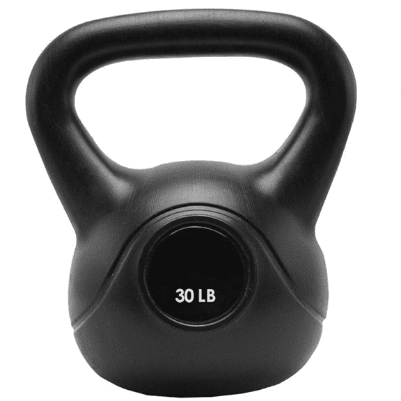Vinyl Plastic Kettlebell from 10, 15, 20, 25, 30, and 35 lbs